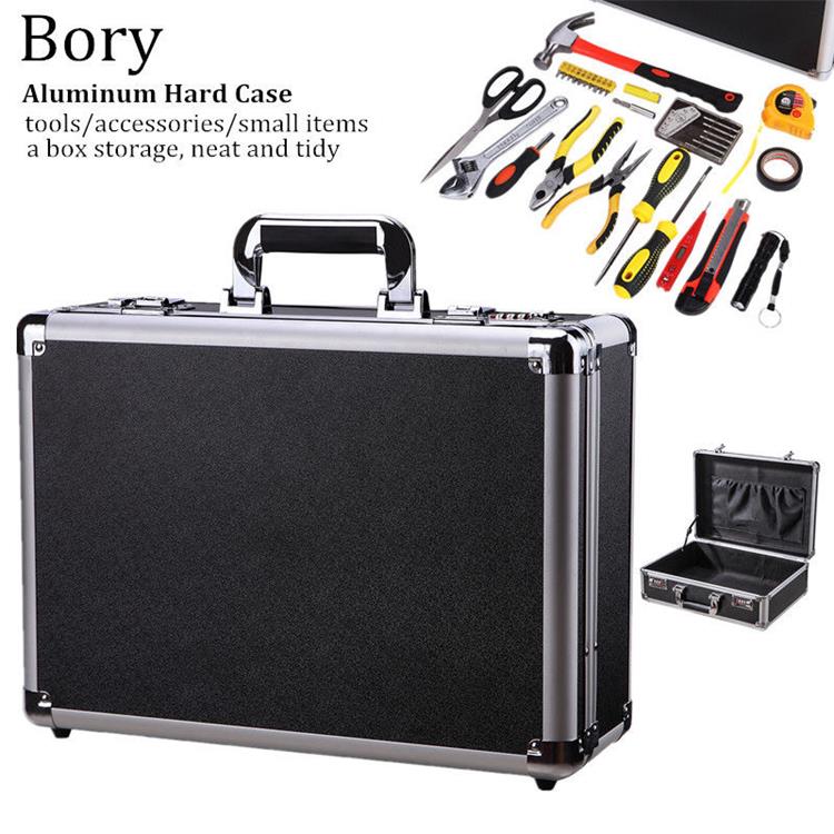 Locking Briefcase Hard  Metal Lock Carrying Camera Case