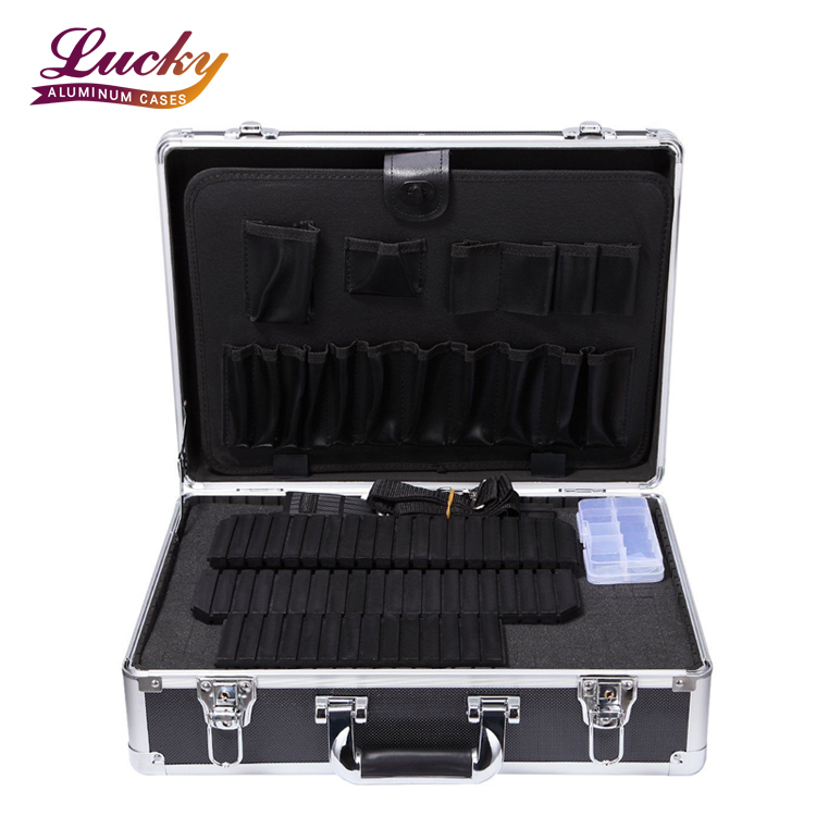 Aluminum Tool Box Professional Hard Briefcase with foam