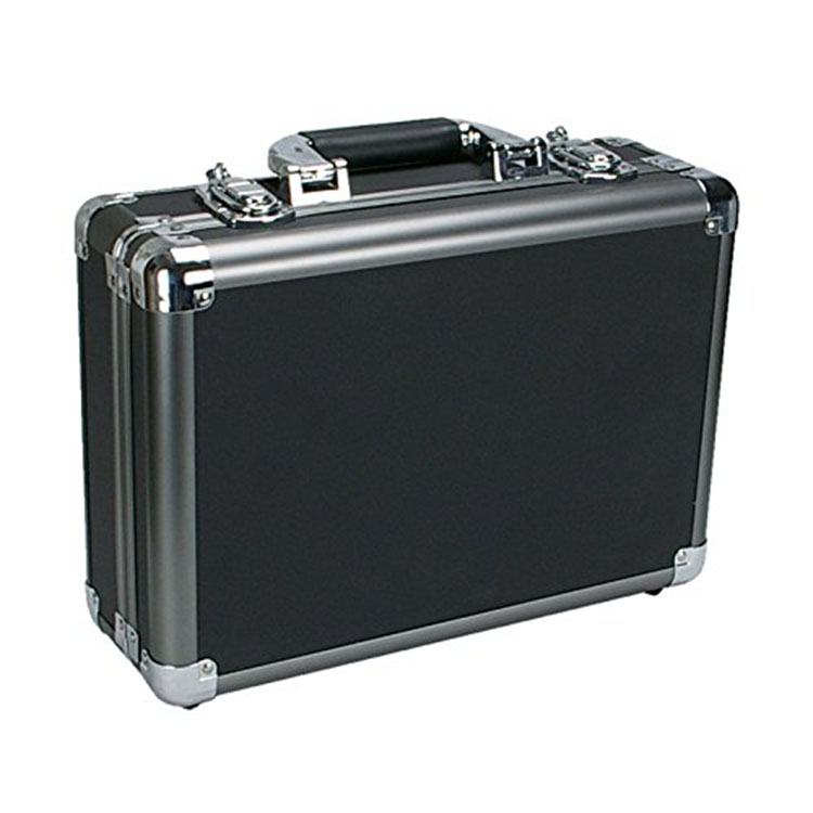 Grey Gun Metal Aluminum Hard Case