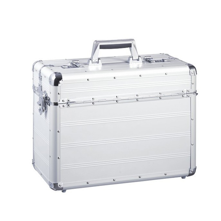 Aluminum Trolley Pilot Case With Handle