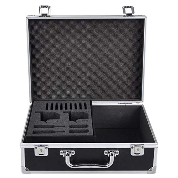 Professional Tattoo Starter Kits Aluminum Case For 2 Tattoo Machines With Lock