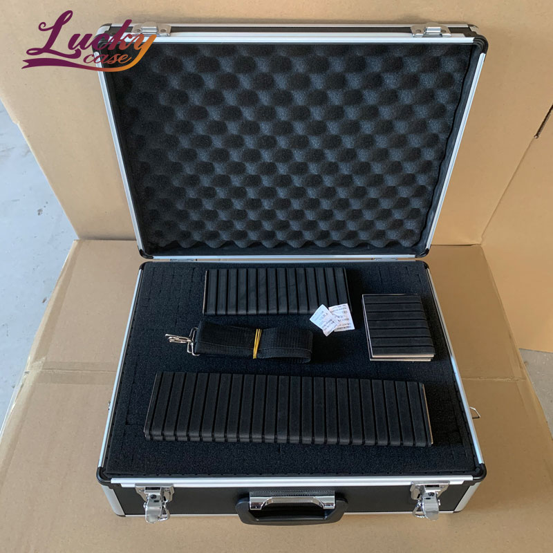 Tool Case Portable with EVA Dividers and Shoulder Strap