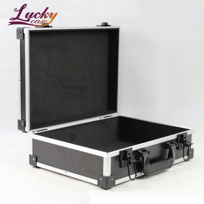 Factory Wholesale Black Empty Aluminum Alloy Tool Storage Case