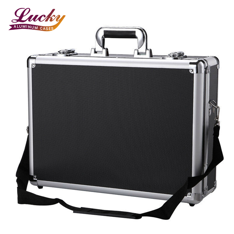 Black Aluminum Alloy Hard Protective Tool Boxes Storage Case