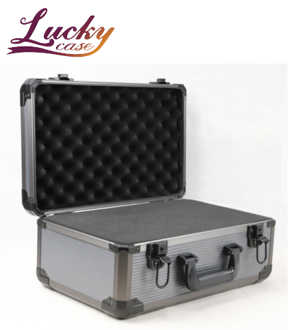 Aluminum Hard Case Toolbox Briefcase Portable Storage Box Lockable