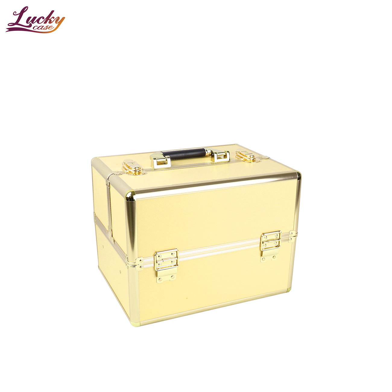 Professional Makeup Train Case Portable Cosmetic Organizer Case Jewelry Storage