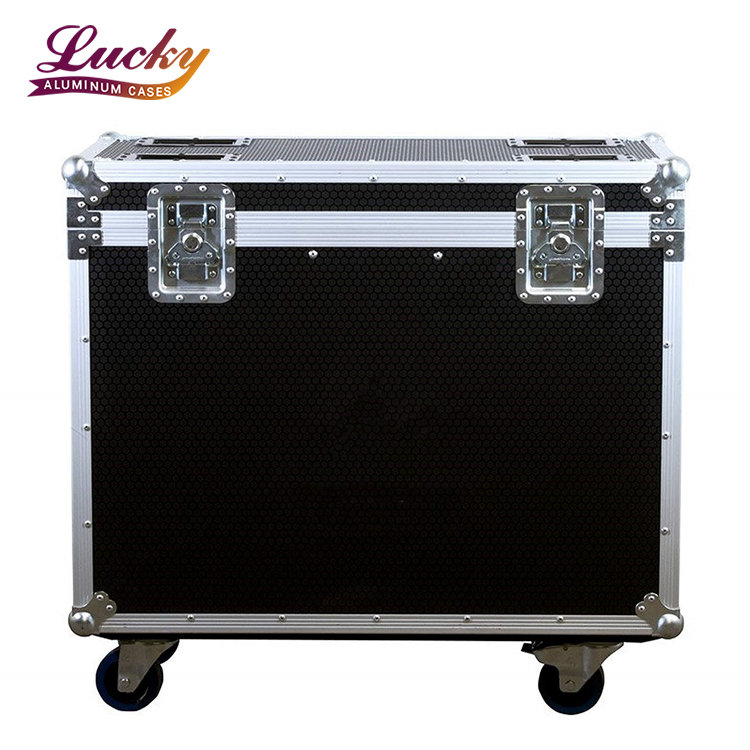 Custom Size Waterproof Travel Aluminum Flight Case Big Storage Box Wheels