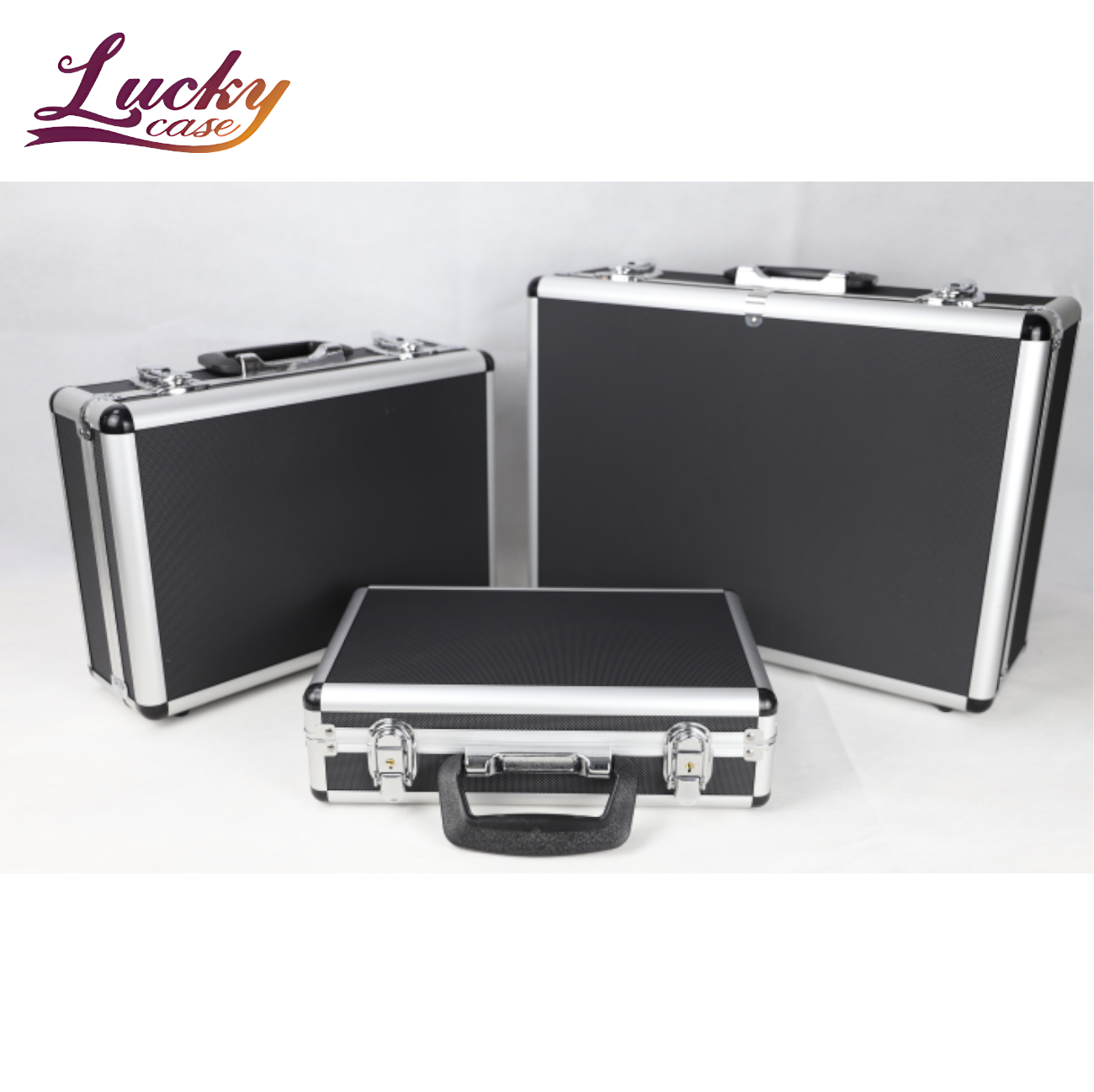 Aluminum Hard Case Briefcase Toolbox Storage Box Case Carrying Case Briefcase