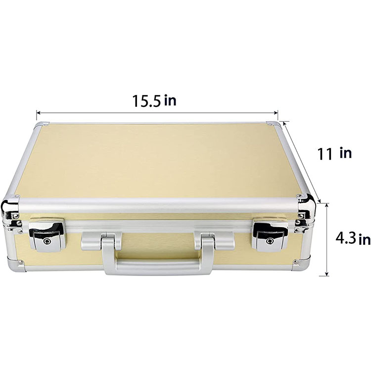 The size of aluminum briefcase 