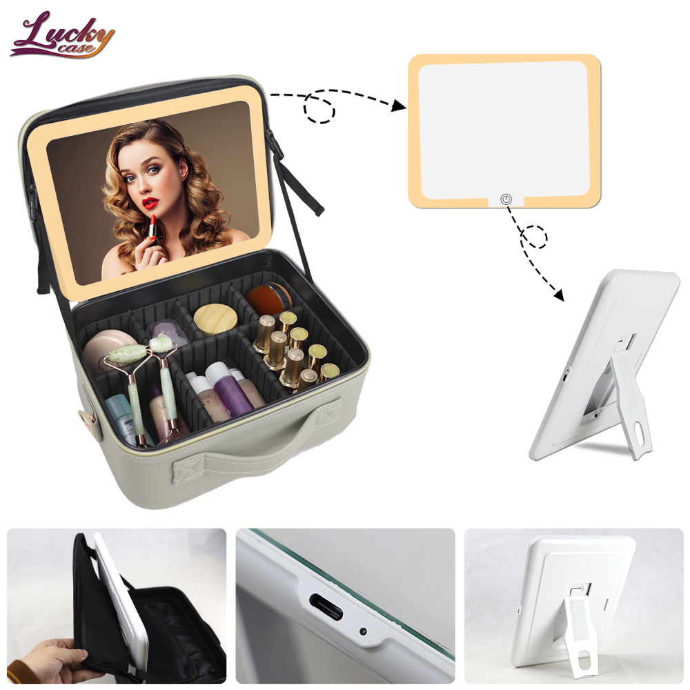 makeup bag with led light